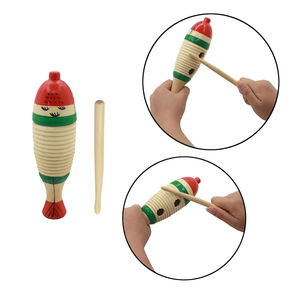 Musical Instrument For Babies - Деревянная музыкальная игрушка-рыбка Орф, ударный инструмент,