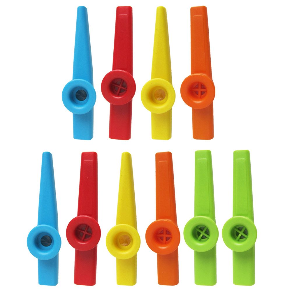 Набор из 10 разноцветных пласт – обзор и цена Musical Instrument Kazoo